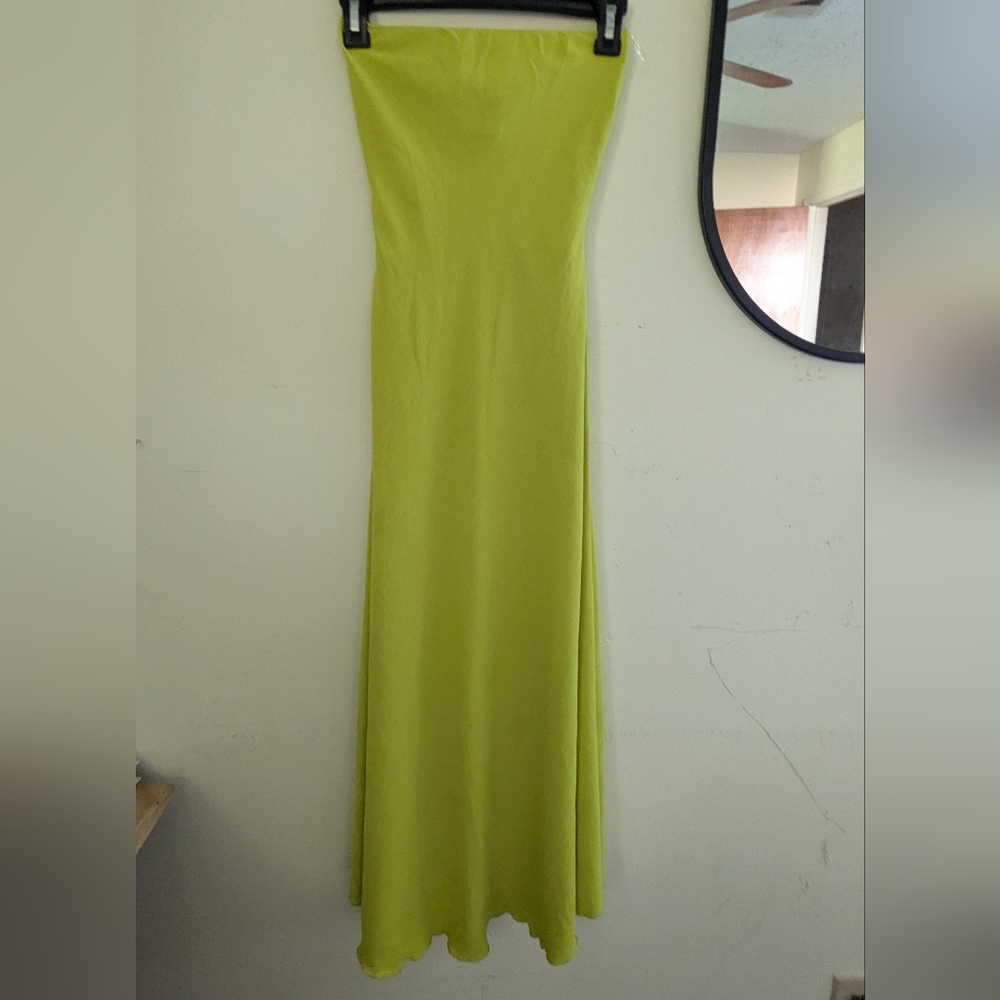 Green Strapless Dress